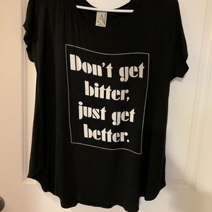 Black graphic tee